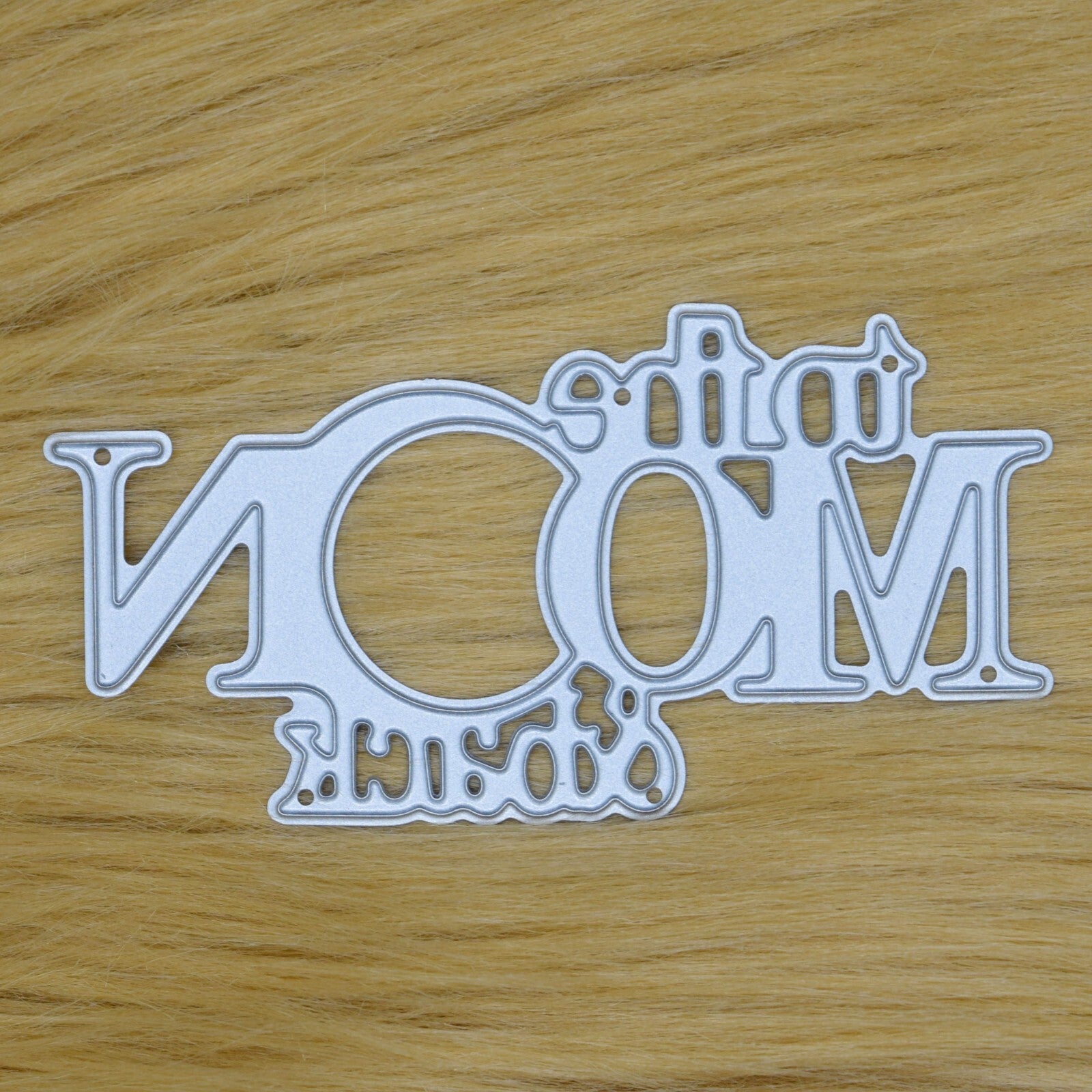 'To The Moon & Back' Sentiments Metal Cutting Die, Love Stencil, Card making, A2