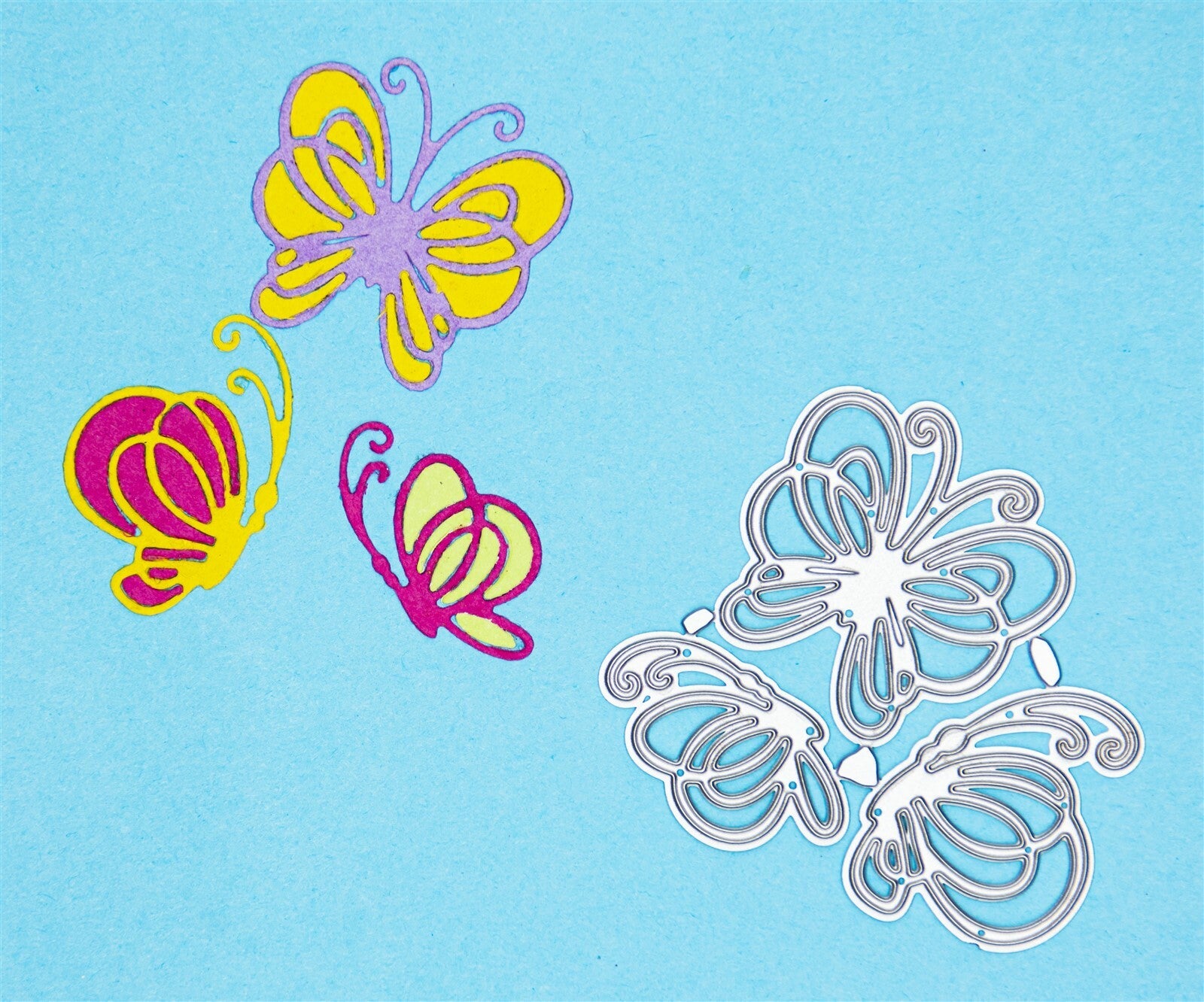 3 Metal Cutting Dies, Decorative Butterflies, Card Making, Scrapbooking B1