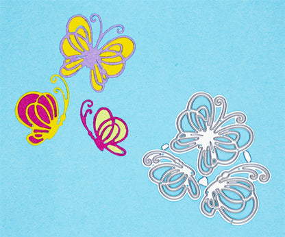 3 Metal Cutting Dies, Decorative Butterflies, Card Making, Scrapbooking B1
