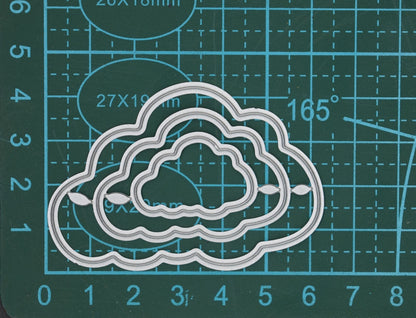 3 Fluffy Cloud Metal Cutting Dies, Clouds, Card Making. Scrapbooking,  A1