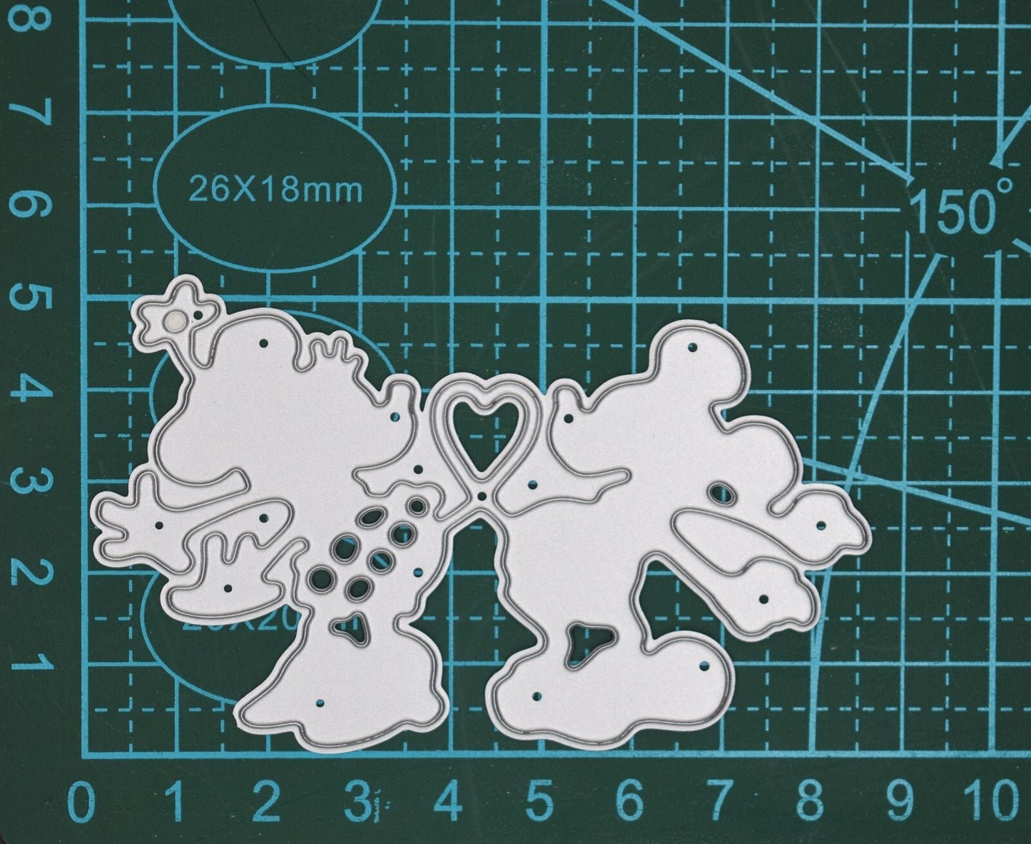 Disney Minnie & Micky Mouse Metal Cutting Die, Card Making, Paper Crafts, A3