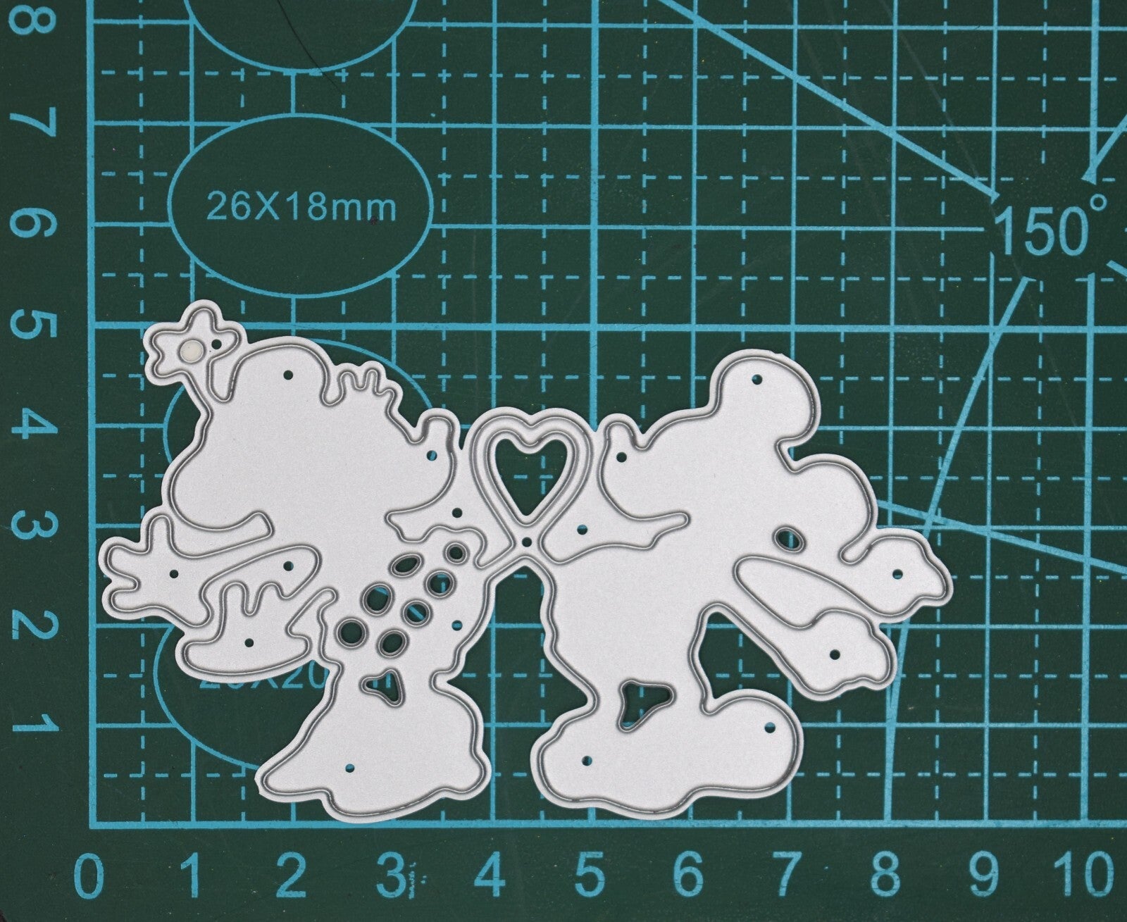 Disney Minnie & Micky Mouse Metal Cutting Die, Card Making, Paper Crafts, A3