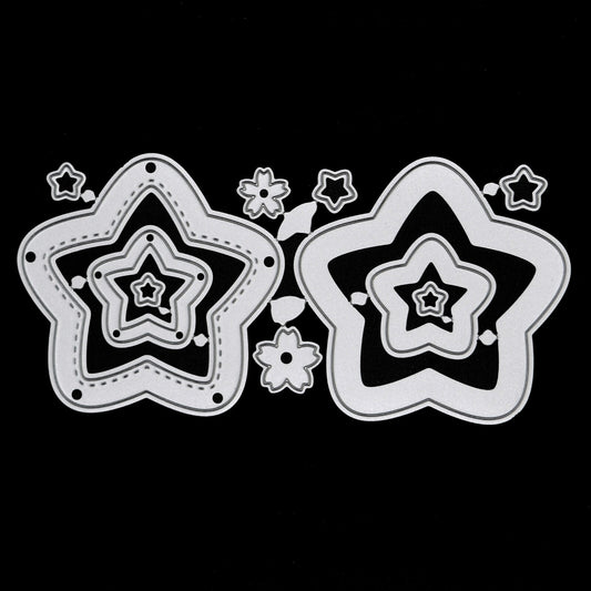 11 Piece Stars Metal Cutting Dies Set, Star, Card Making, Scrapbooking A9