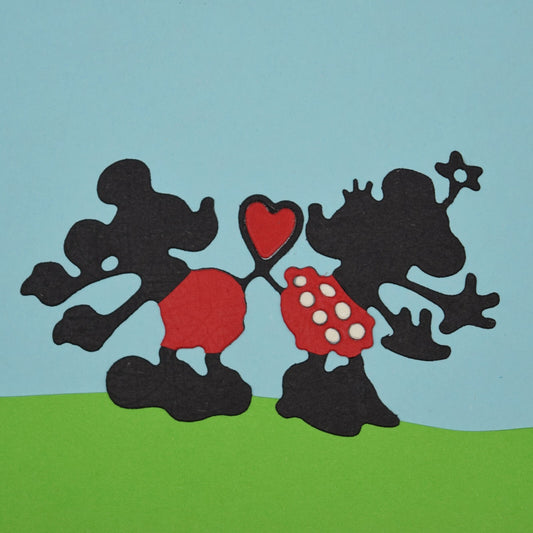 Disney Minnie & Micky Mouse Metal Cutting Die, Card Making, Paper Crafts, A3