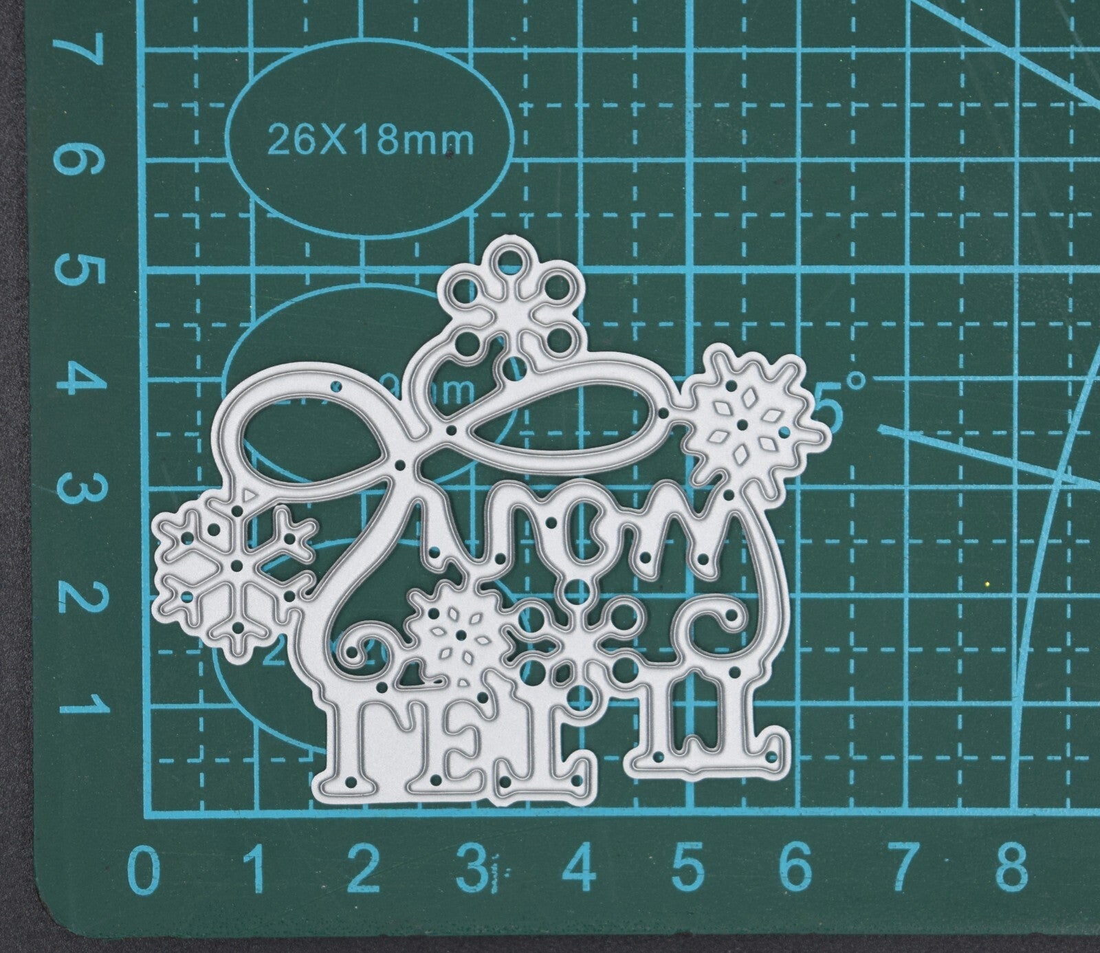 A "Let It Snow" Sentiments Metal Cutting Die, Card Making Scrapbooking Crafts D5
