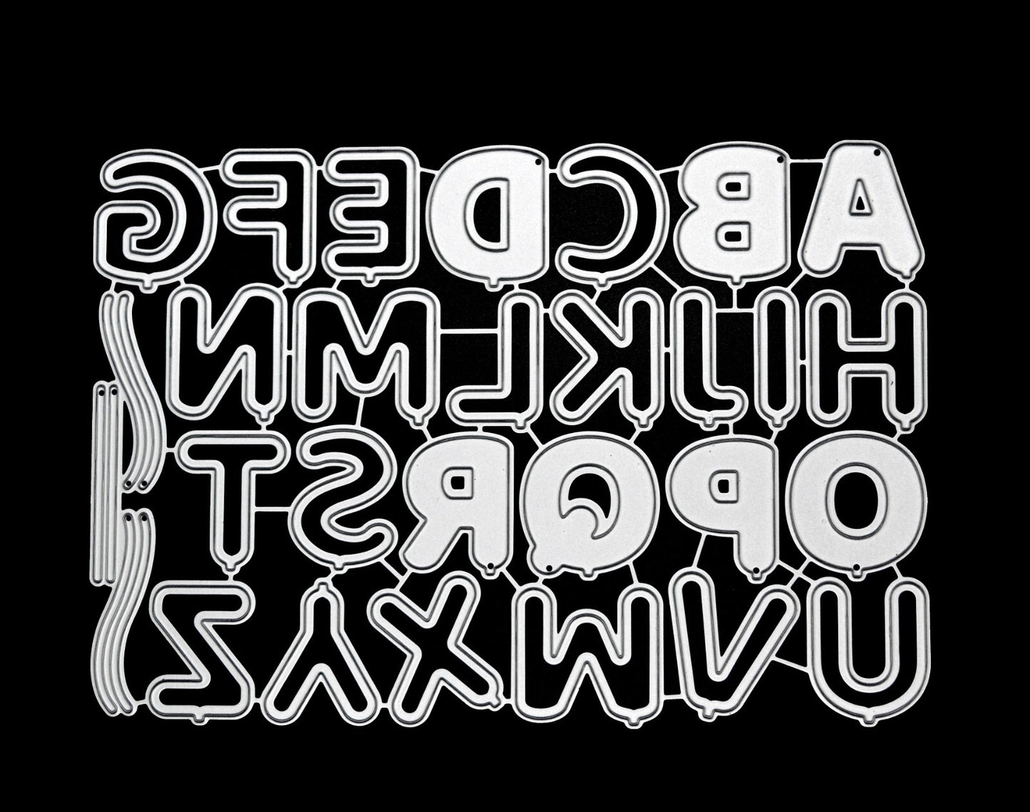🎈Balloon Alphabet Metal Cutting Dies, Card making, Scrapbooking UK SELLER E5 🎈