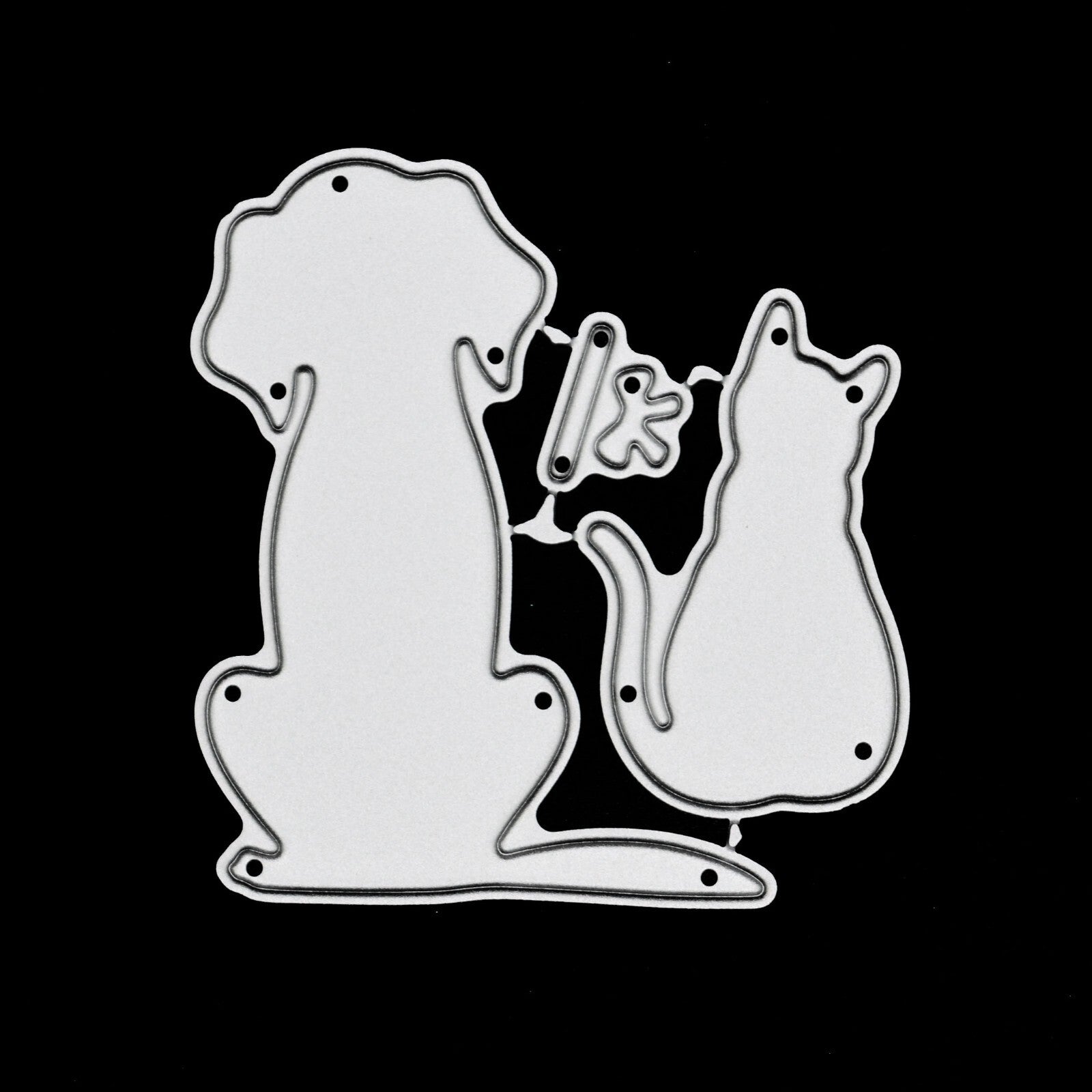 Cute Cat & Dog Metal Cutting Dies Set, Pets, Card Making, Paper Crafts, F3