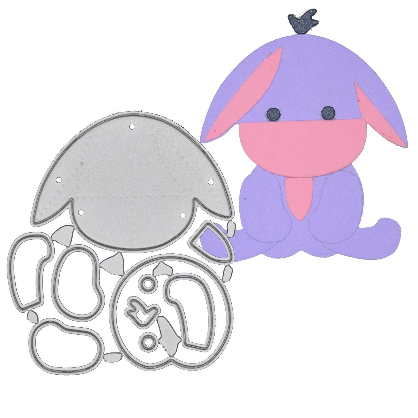 Eeyore Donkey Metal Cutting Die Kit, Card Making, Paper Crafts, Scrapbooking A6