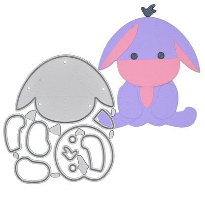 Eeyore Donkey Metal Cutting Die Kit, Card Making, Paper Crafts, Scrapbooking A6