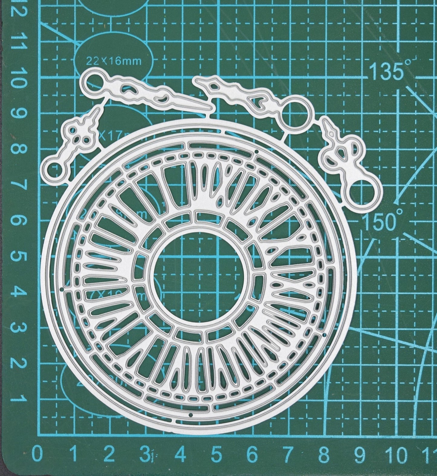 Large Clock & Hands Metal Cutting Dies Set, Steampunk, Card Making, I8