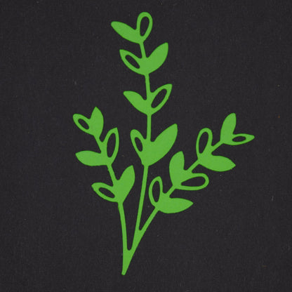Metal Cutting Die Of Leaves On 3 Stems, Leaf, Card making, Scrapbooking, A9