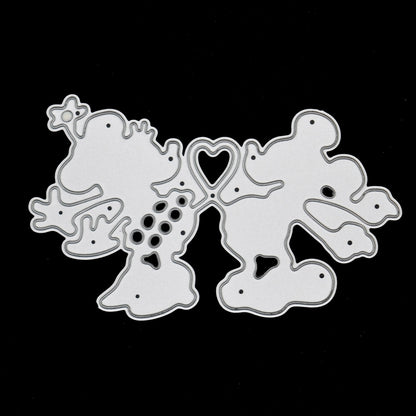 Disney Minnie & Micky Mouse Metal Cutting Die, Card Making, Paper Crafts, A3