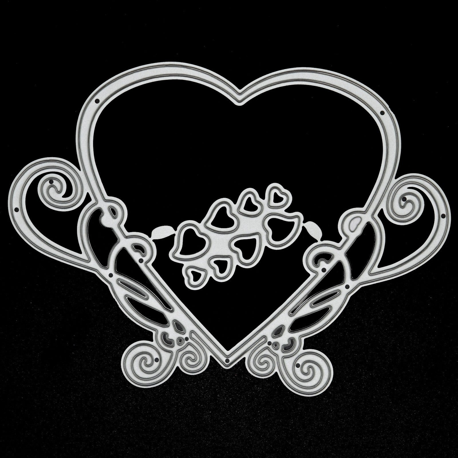 Stylish & Elegant Heart Metal Cutting Die With An 8 Cut Hearts Die, Crafts A9