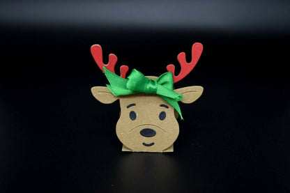 3D Christmas Reindeer Metal Cutting Die Card making, Scrapbooking *UK Seller* D4