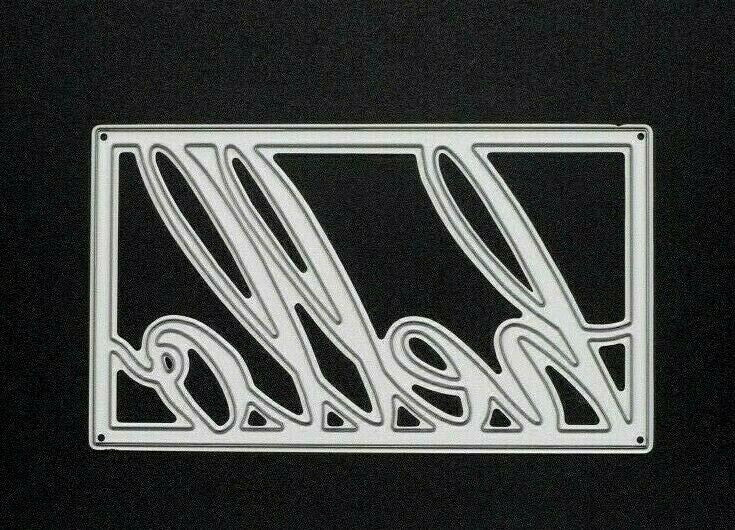 Quality Metal Cutting Die 'Hello', Card making, Scrapbooking Paper Crafts, A2