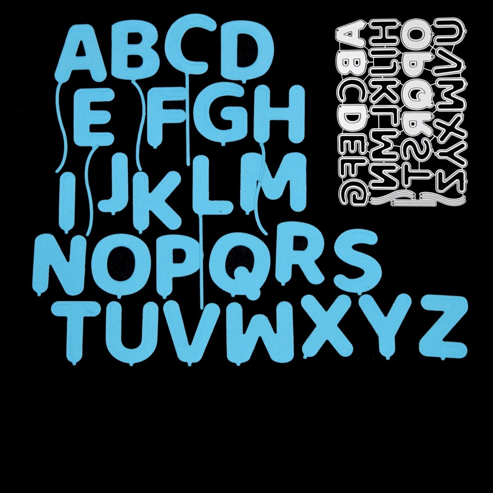 🎈Balloon Alphabet Metal Cutting Dies, Card making, Scrapbooking UK SELLER E5 🎈