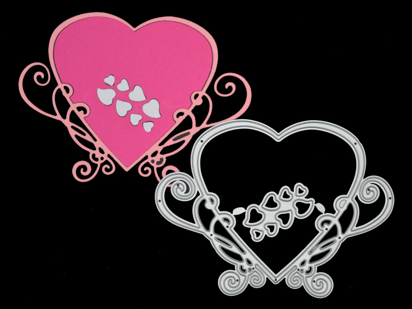 Stylish & Elegant Heart Metal Cutting Die With An 8 Cut Hearts Die, Crafts A9
