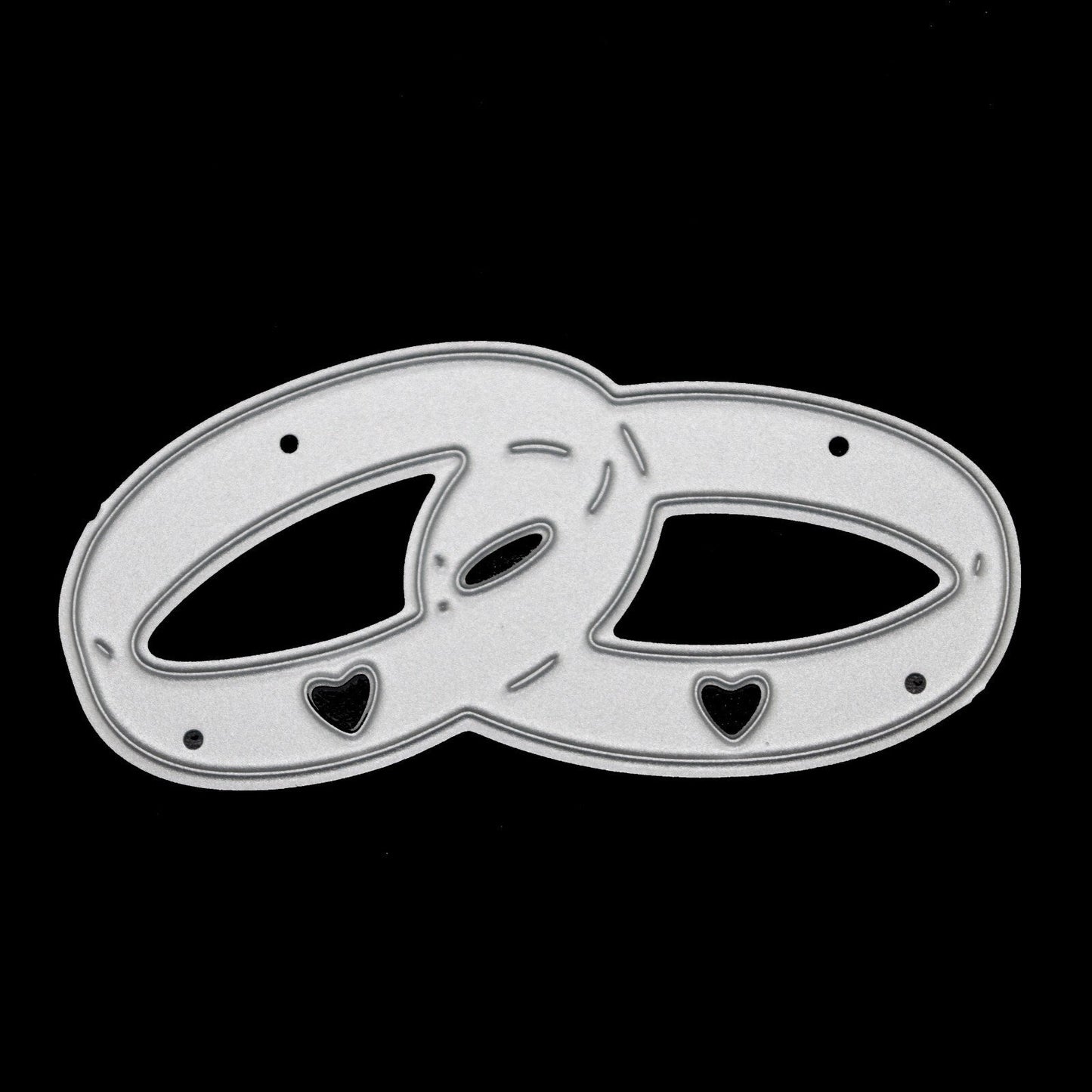 Linked Wedding Rings Metal Cutting Die, Engagement, MR & MRS,  Card making A8