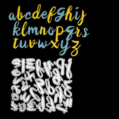 Lowercase Alphabet Metal Cutting Dies, Letters, Card making, Paper Crafts E6