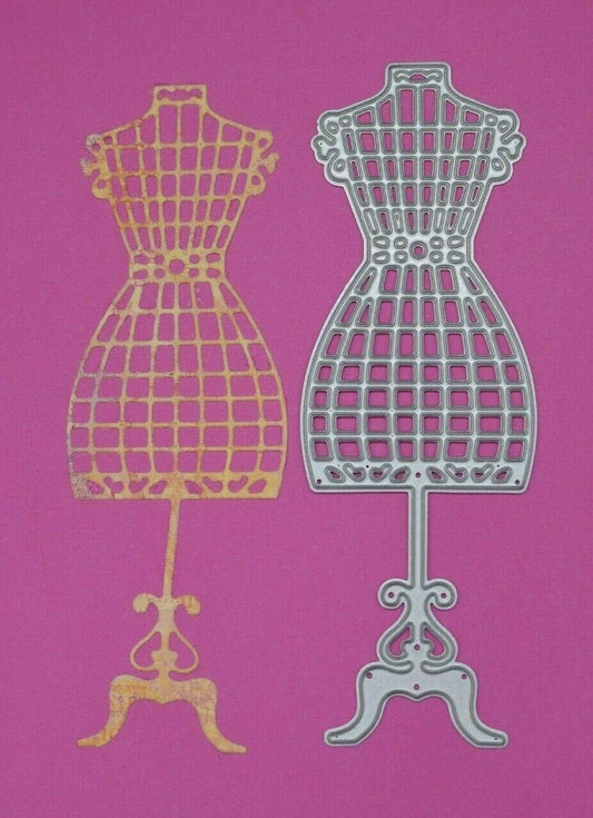 Retro Mannequin Metal Cutting Die, Card Making Crafts *UK Seller, Fast Post* A5