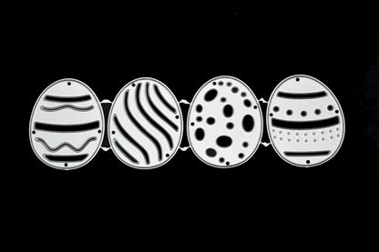 4 Decorative Easter Egg Metal Cutting Dies, Eggs, Card Making, Paper Crafts, D5