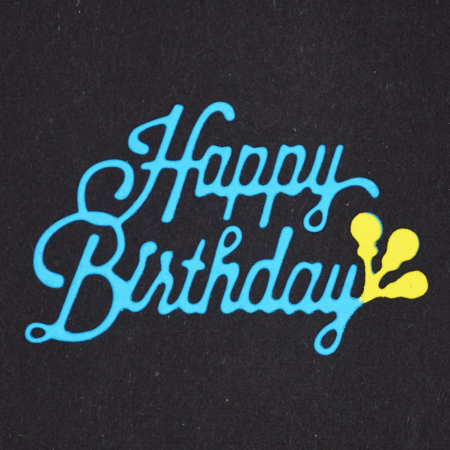 'Happy Birthday' + Balloons Sentiments Metal Cutting Die, Card Making A7