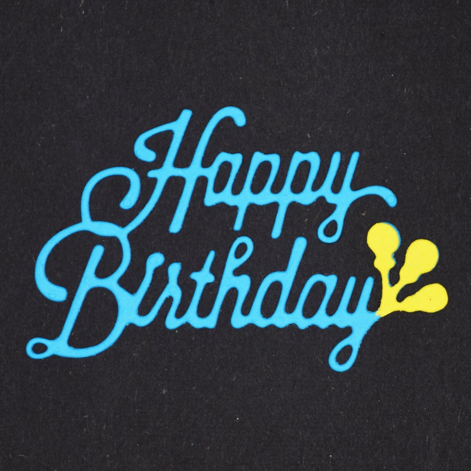 'Happy Birthday' + Balloons Sentiments Metal Cutting Die, Card Making A7
