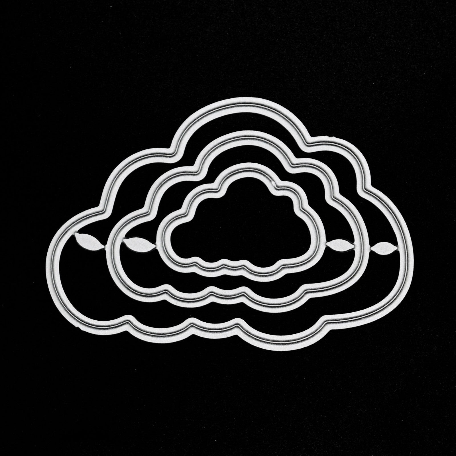 3 Fluffy Cloud Metal Cutting Dies, Clouds, Card Making. Scrapbooking,  A1