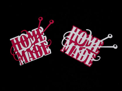 🌟 'Home Made' Sentiments & Frame Metal Cutting Die, Card Making, Crafts F1 🌟