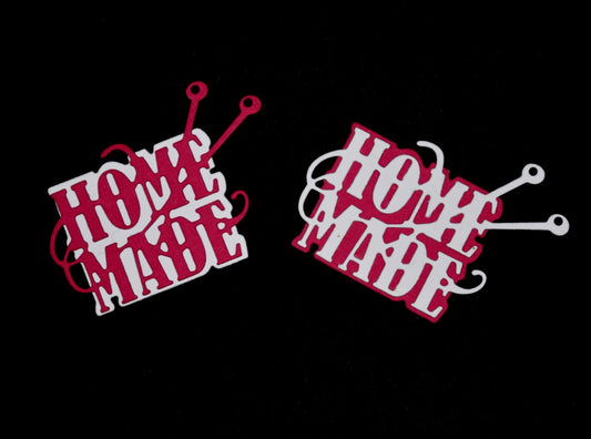 🌟 'Home Made' Sentiments & Frame Metal Cutting Die, Card Making, Crafts F1 🌟
