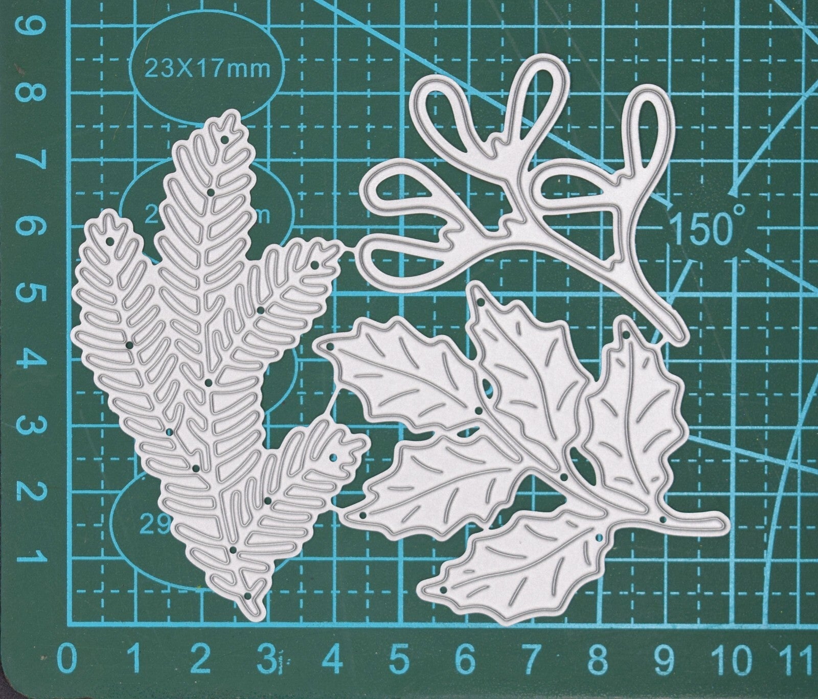 Holly, Pine and Mistletoe Leaves Metal Cutting Dies, Card Making, Christmas, E6
