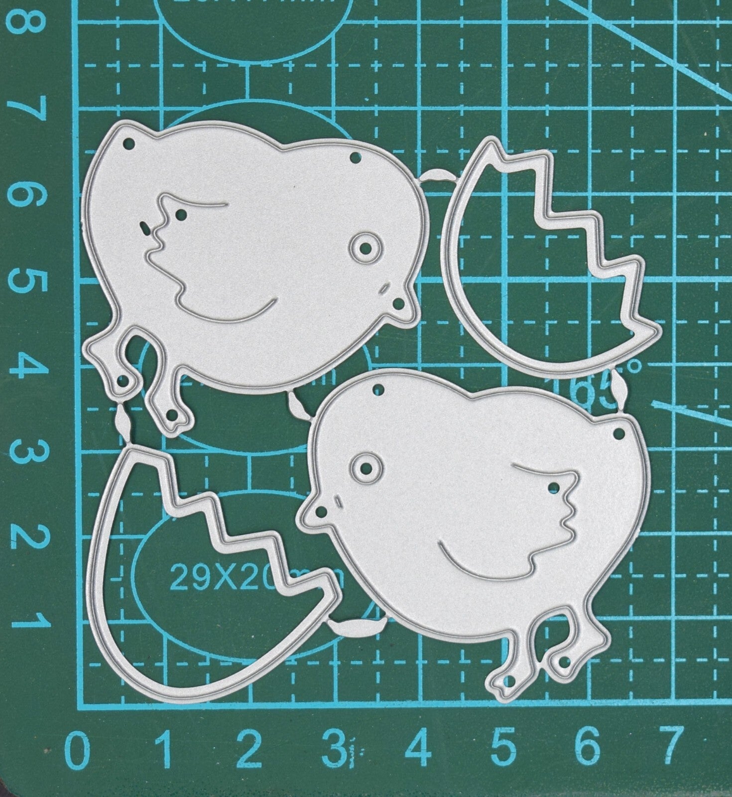 Easter/Spring Chicks & Cracked Egg Metal Cutting Dies Set, Card Making J1