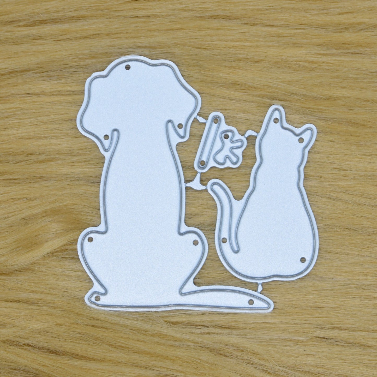 Cute Cat & Dog Metal Cutting Dies Set, Pets, Card Making, Paper Crafts, F3