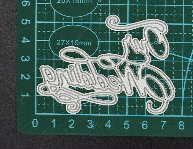 Quality Metal Cutting Die, 'Our Wedding' Card Making, Crafts **UK SELLER** A5