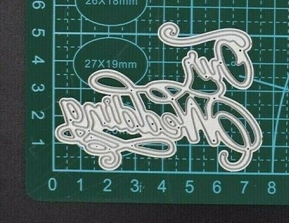 Quality Metal Cutting Die, 'Our Wedding' Card Making, Crafts **UK SELLER** A5