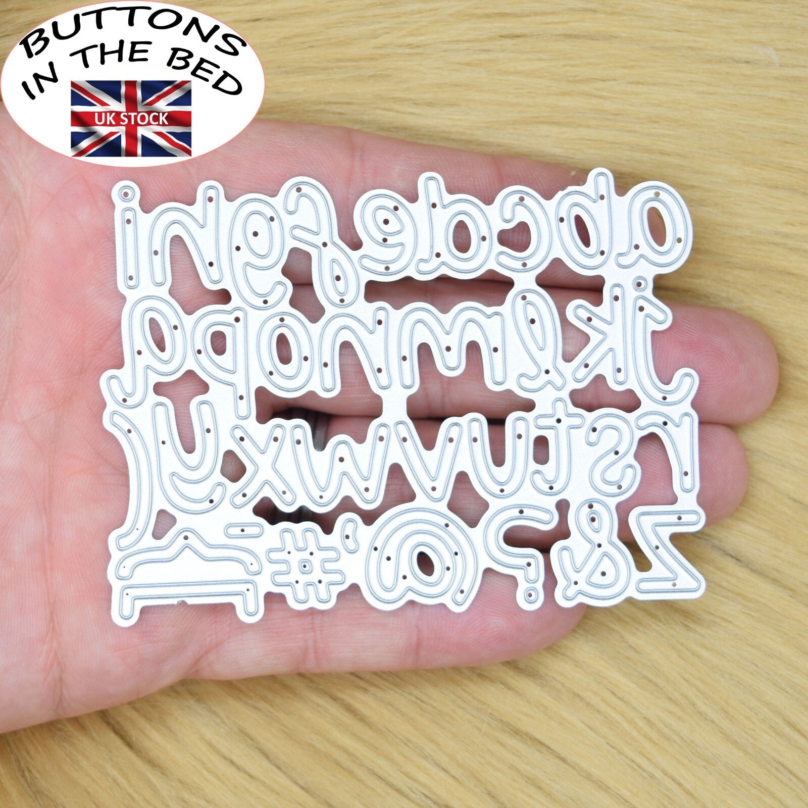 Lowercase Alphabet + Symbols Metal Cutting Die, 1.2 CM - 1.8 CM Cut Size F1