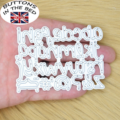 Lowercase Alphabet + Symbols Metal Cutting Die, 1.2 CM - 1.8 CM Cut Size F1