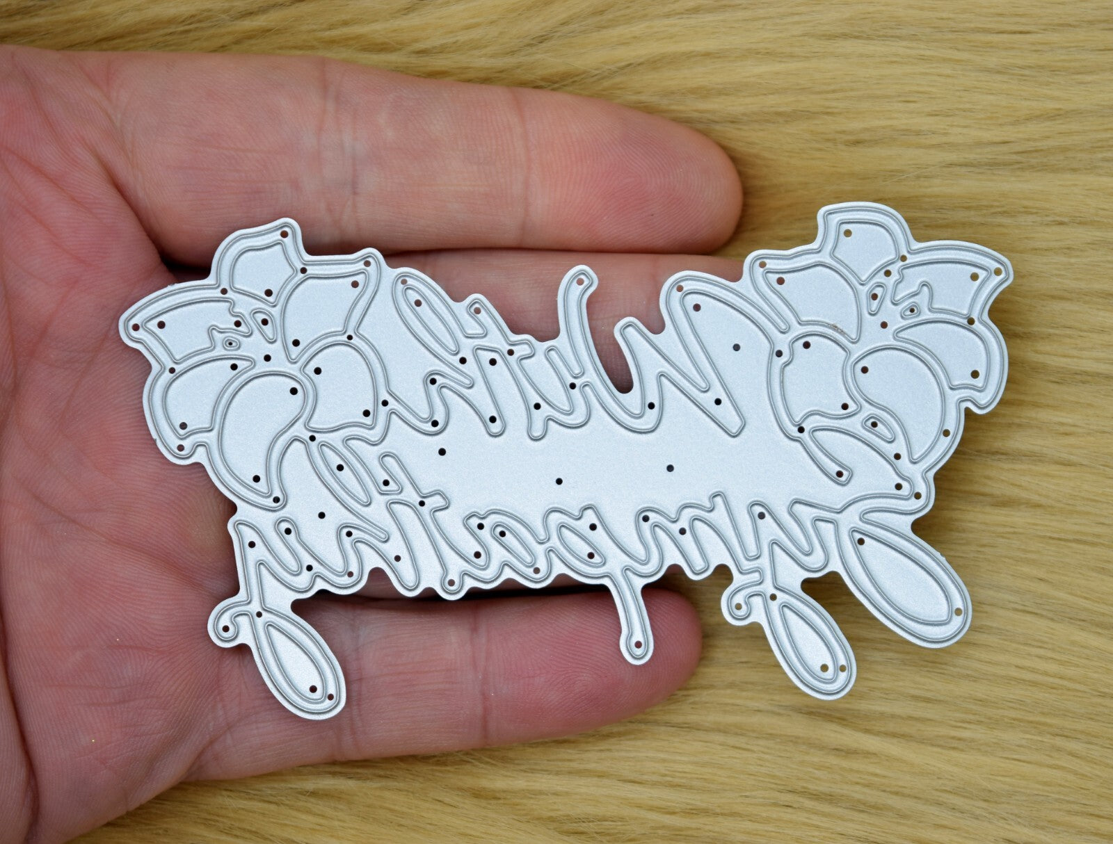 'With Sympathy' Metal Cutting Die, Stencil, Sentiments, Card Making, Crafts A5