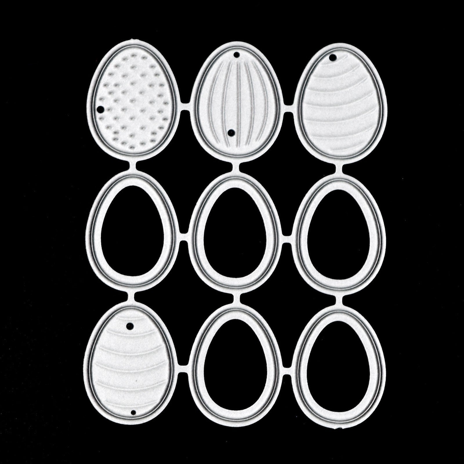 9 Small Easter Egg Metal Cutting Dies, Stencils, Card Making, Paper Crafts J1