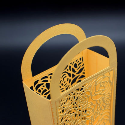 3D Decorative Bag Metal Cutting Die, Stencil, Bouquet, Basket, Favours,  B3