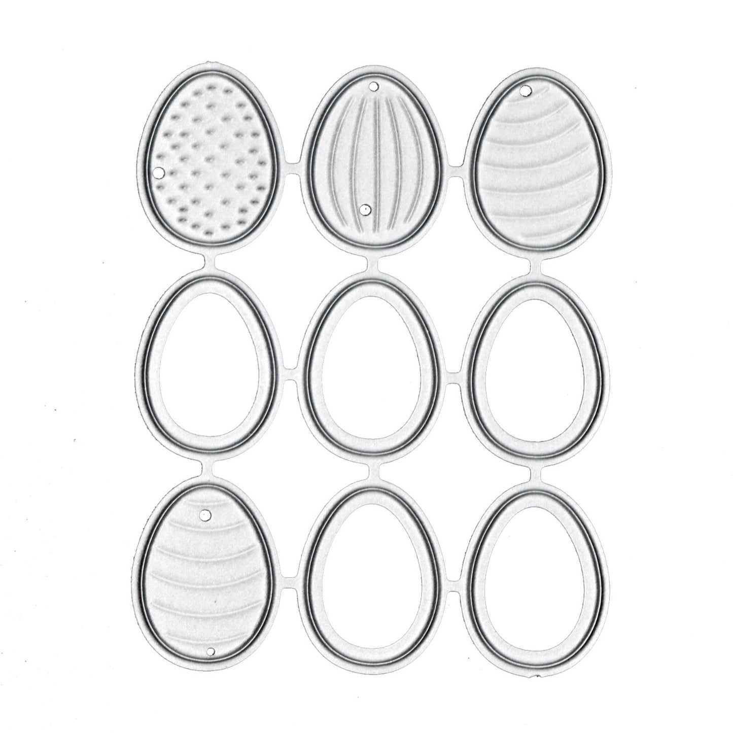 9 Small Easter Egg Metal Cutting Dies, Stencils, Card Making, Paper Crafts J1