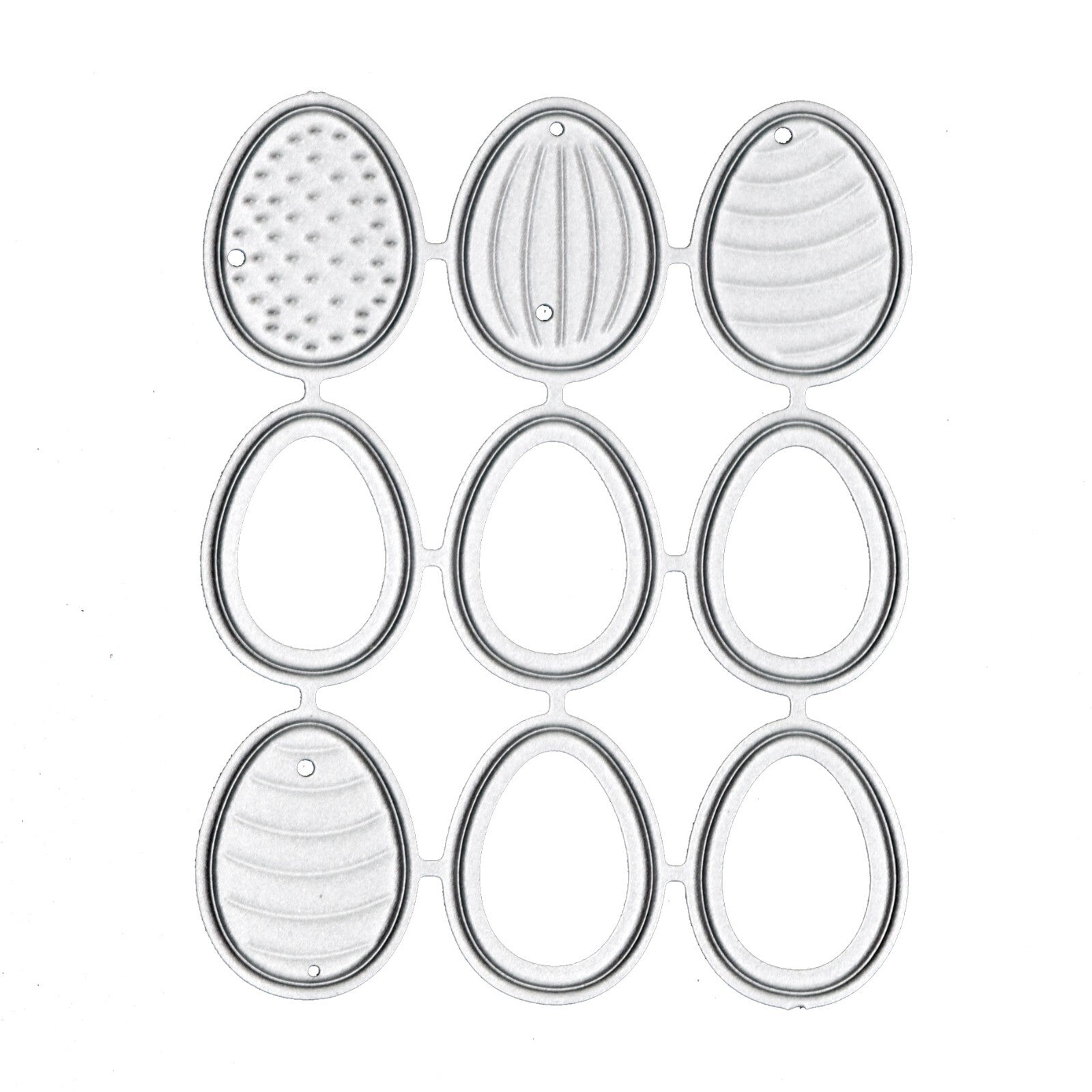 9 Small Easter Egg Metal Cutting Dies, Stencils, Card Making, Paper Crafts J1