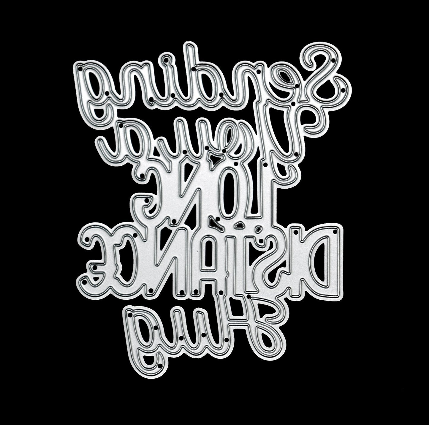 ⭐ 'Sending You A Long Distance Hug' Metal Cutting Die, Card Making Crafts F1 ⭐