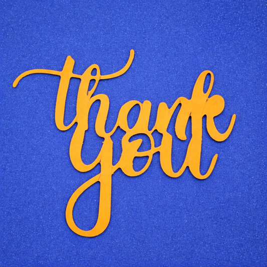 Thank You Sentiment Metal Cutting Die – Script Card Making Die