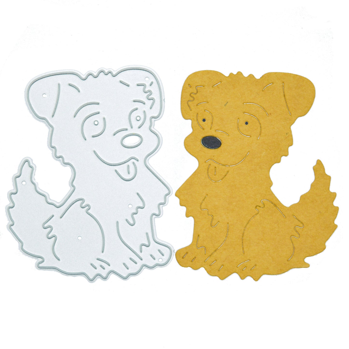 Happy Puppy Metal Cutting Die – Cute Dog Character