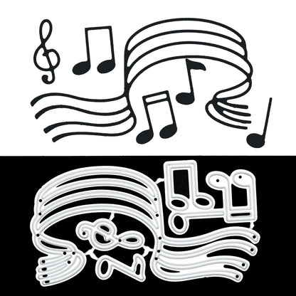 Musical Notes & Flowing Staff Metal Cutting Dies
