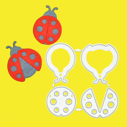 Ladybird Metal Cutting Die Set – Two Ladybugs