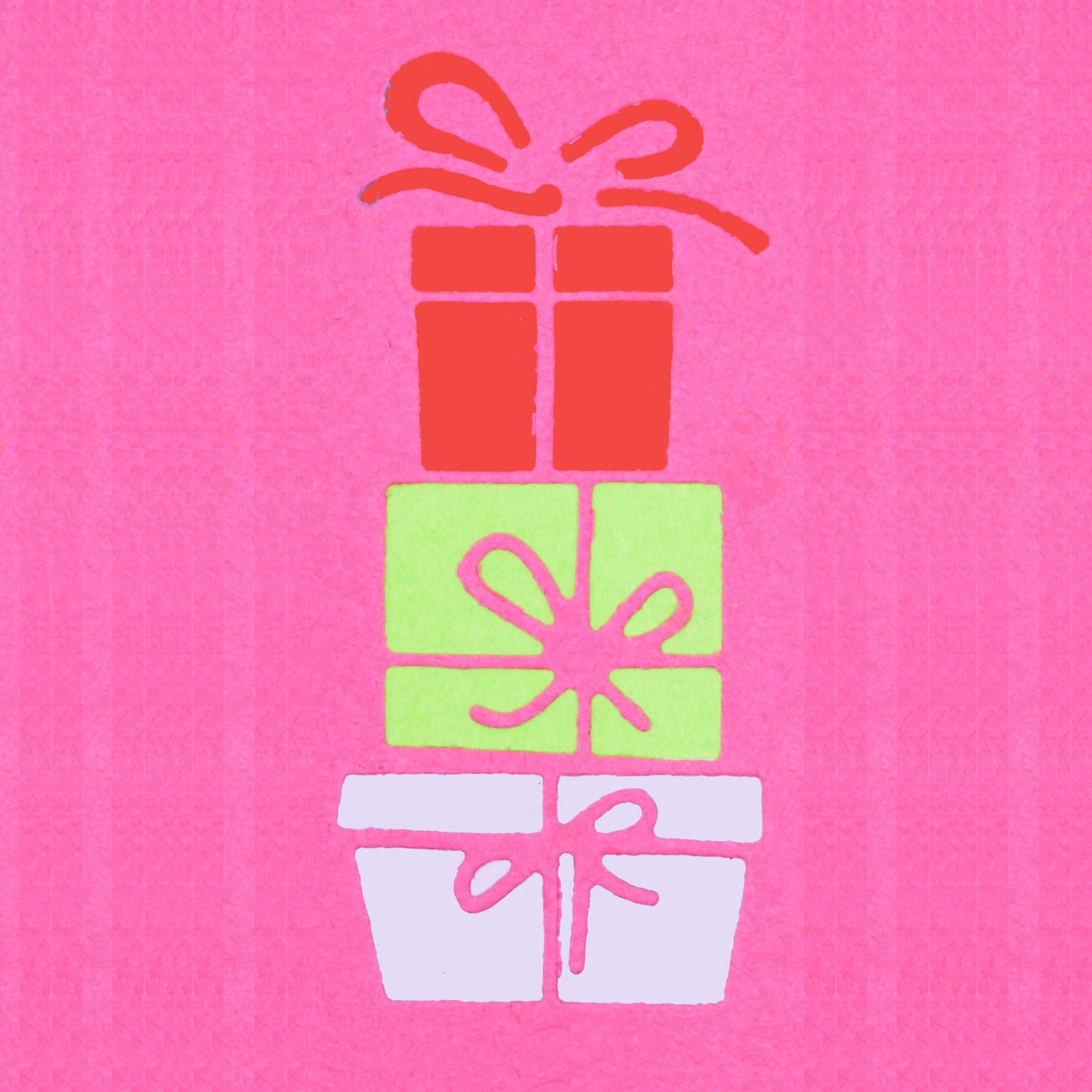 Stack of Presents Inverted Metal Cutting Die – Christmas Gift Design
