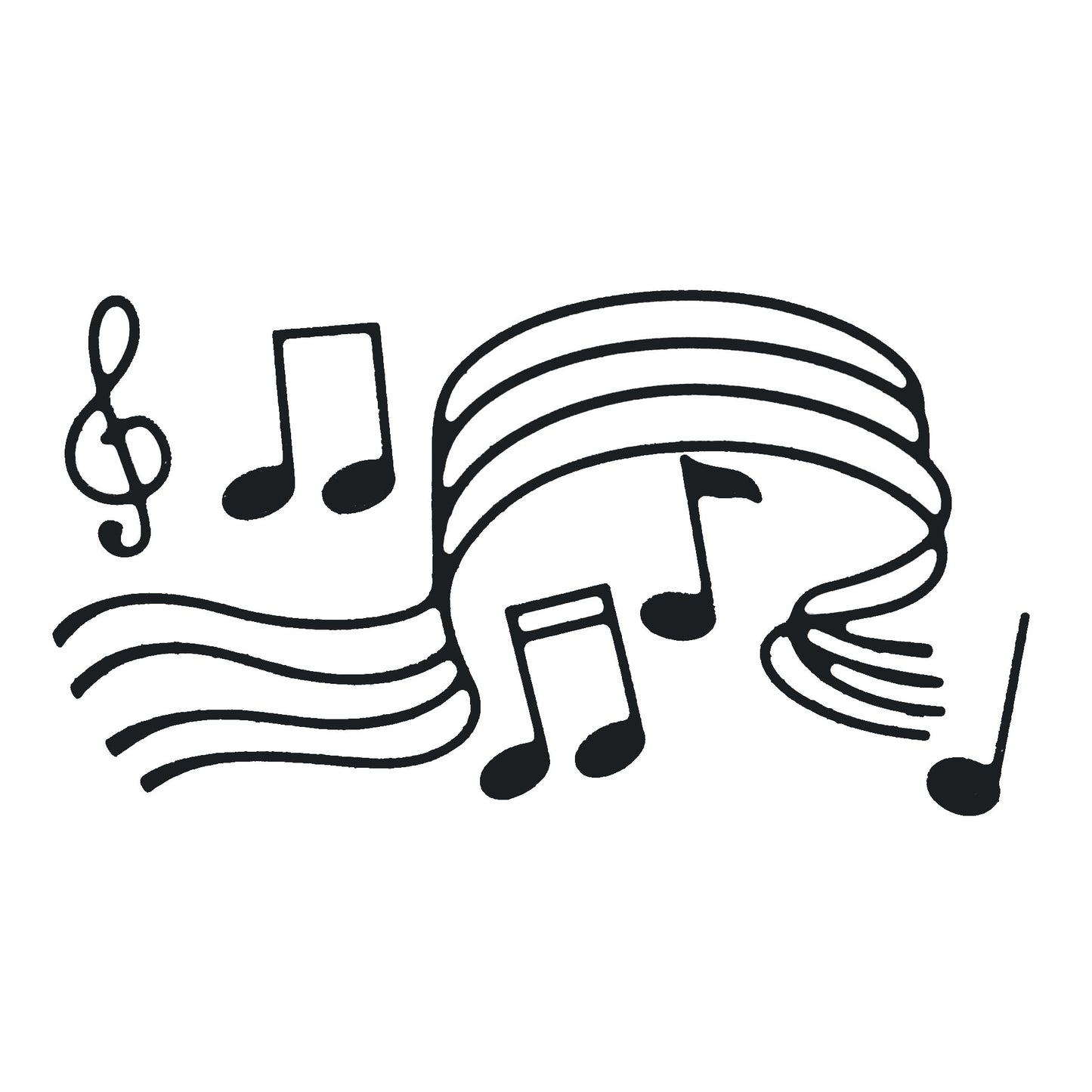 Musical Notes & Flowing Staff Metal Cutting Dies