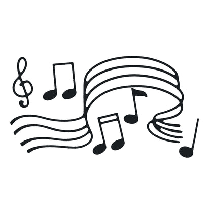 Musical Notes & Flowing Staff Metal Cutting Dies